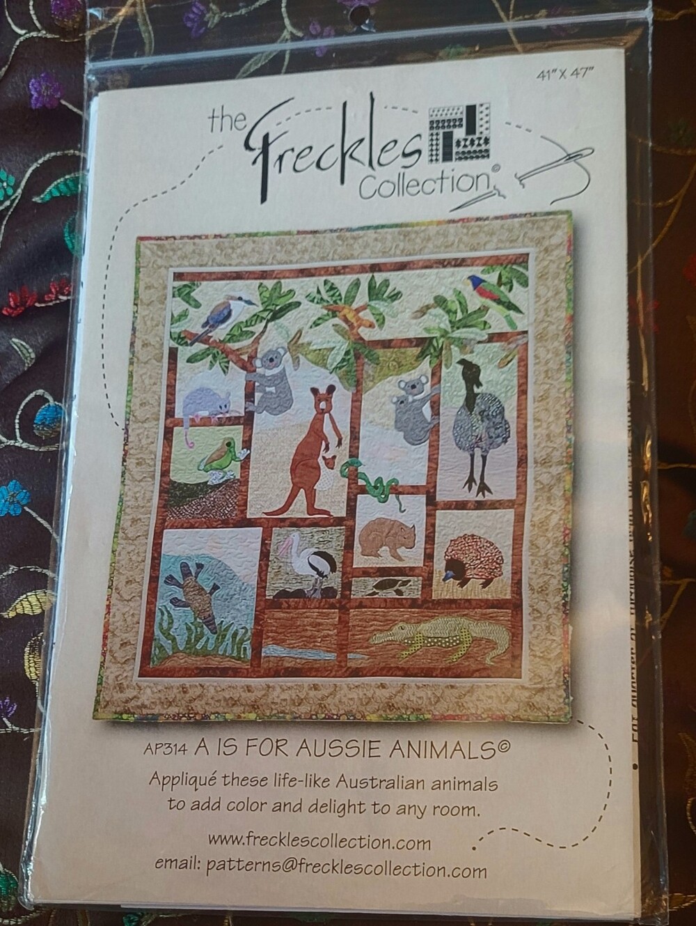 Quilt Pattern A IS FOR AUSSIE ANIMALS by The Freckles Collection 41x47 Appliques
